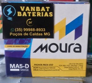 Bateria Moto Moura 5ah